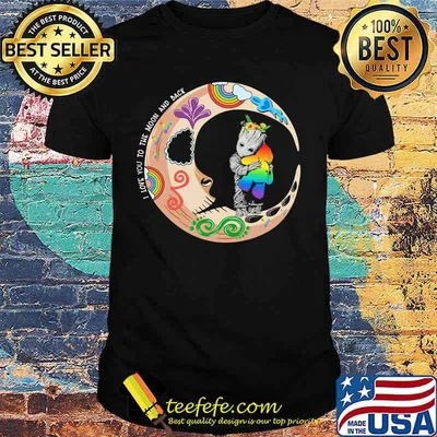 Lgbt baby groot i love you to the moon and back shirt