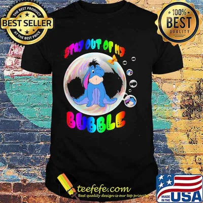 Lgbt eeyore donkey stay out of my bubble butterfly shirt