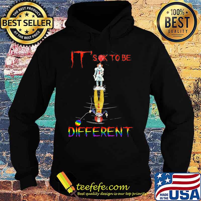 Lgbt halloween pennywise it's ok to be different s Hoodie Lgbt halloween pennywise it's ok to be different s Hoodie
