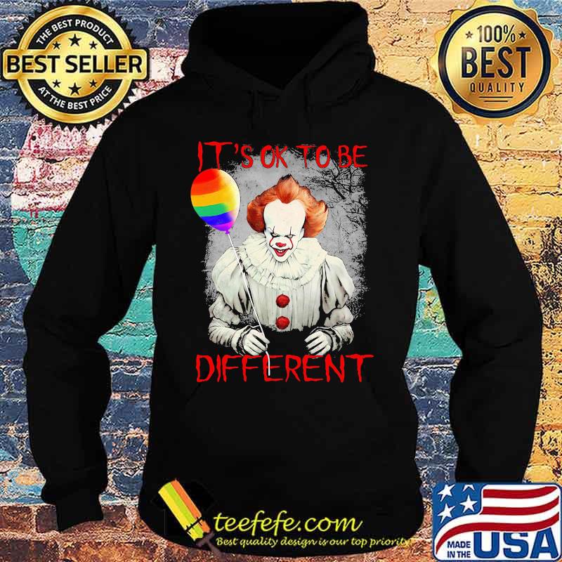 Lgbt halloween pennywise it's ok to be different s Hoodie Lgbt halloween pennywise it's ok to be different s Hoodie