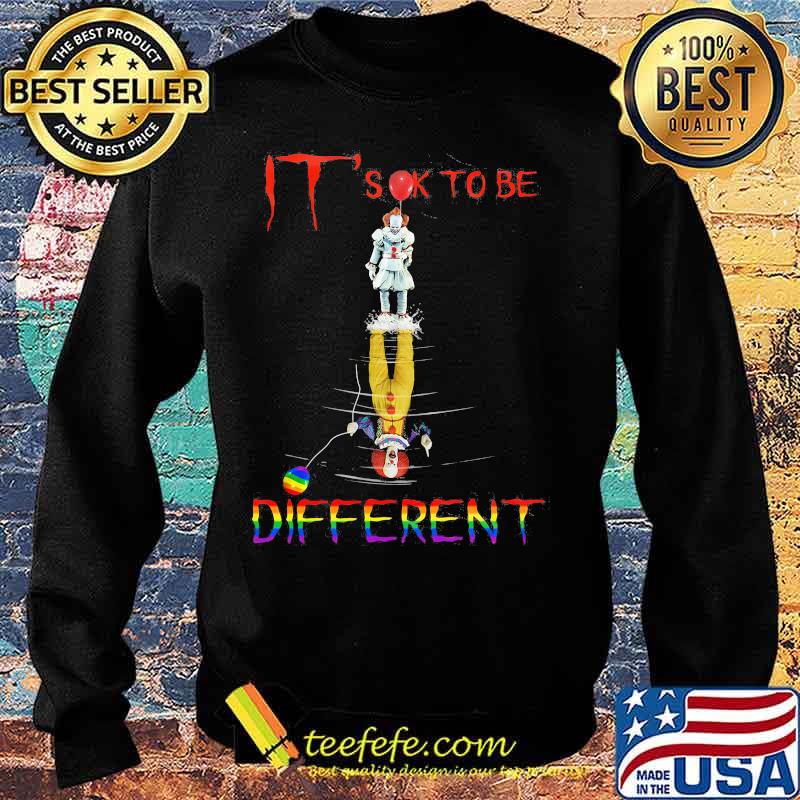 Lgbt halloween pennywise it's ok to be different s Sweater Lgbt halloween pennywise it's ok to be different s Sweater