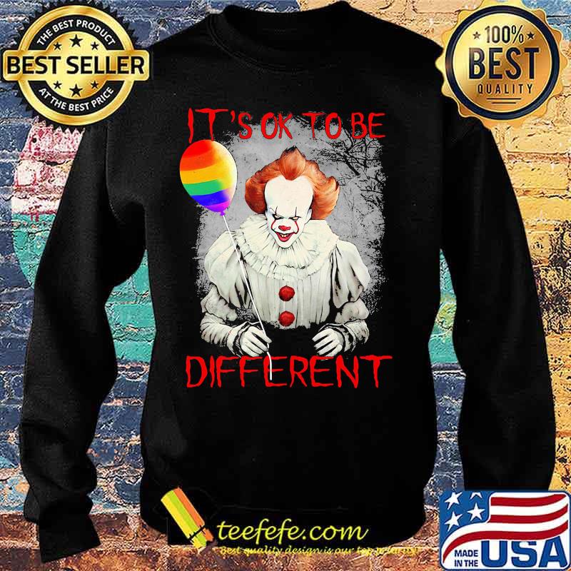 Lgbt halloween pennywise it's ok to be different s Sweater Lgbt halloween pennywise it's ok to be different s Sweater