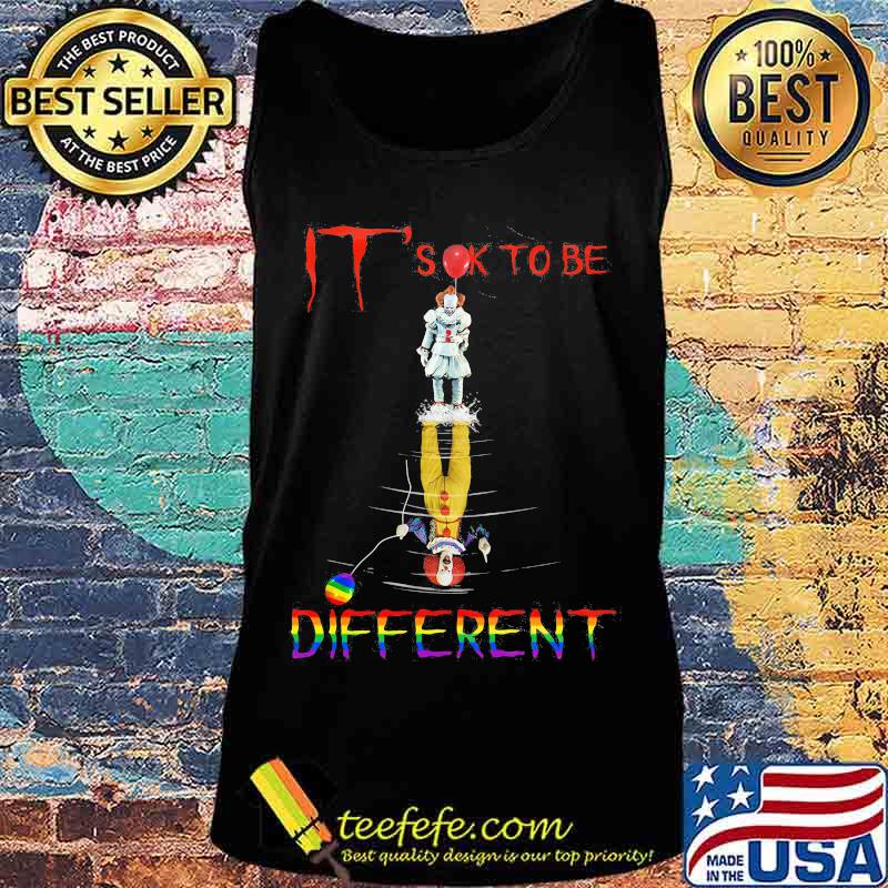 Lgbt halloween pennywise it's ok to be different s Tank top Lgbt halloween pennywise it's ok to be different s Tank top