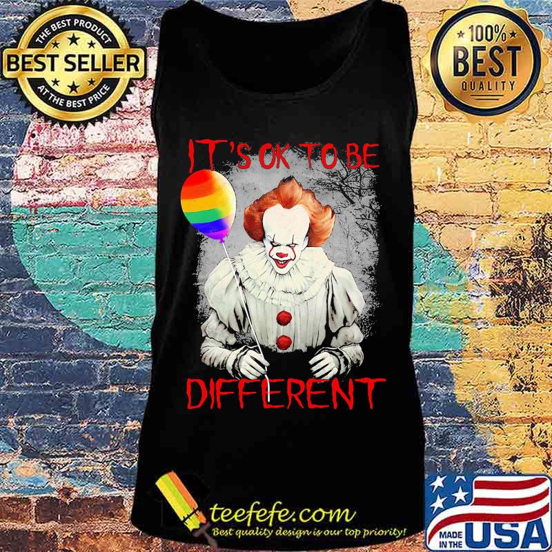 Lgbt halloween pennywise it's ok to be different s Tank top Lgbt halloween pennywise it's ok to be different s Tank top