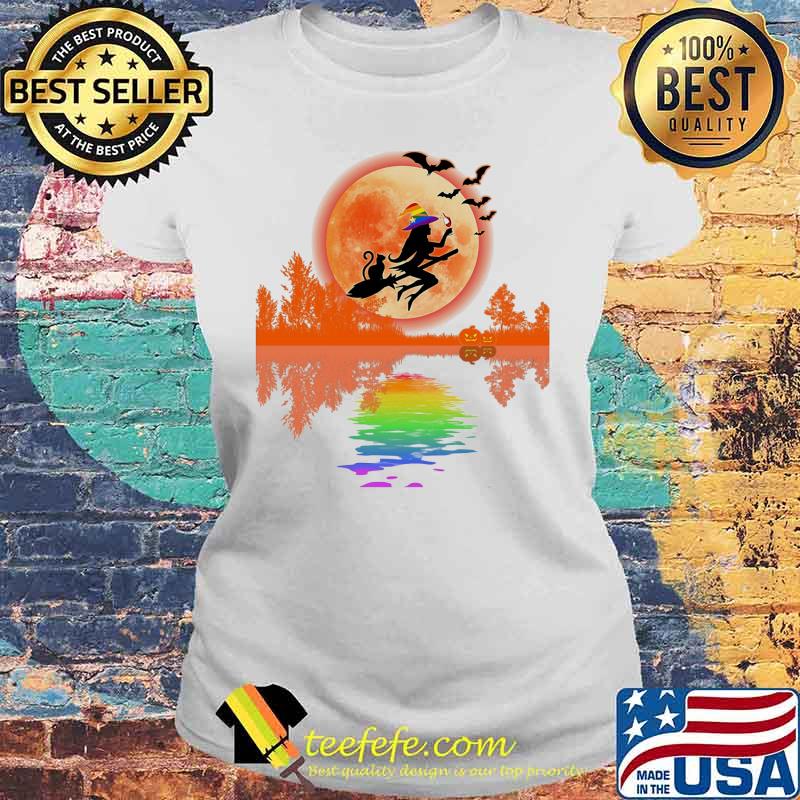 Lgbt happy halloween witch moon s Laides tee Lgbt happy halloween witch moon s Laides tee