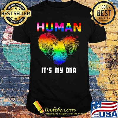 LGBT Human It's my DNA Love Hand Fingerprint shirt