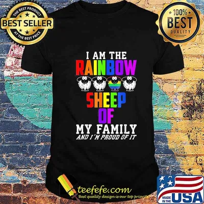Lgbt i am the rainbow sheep of my family and i'm proud of it 2020 shirt