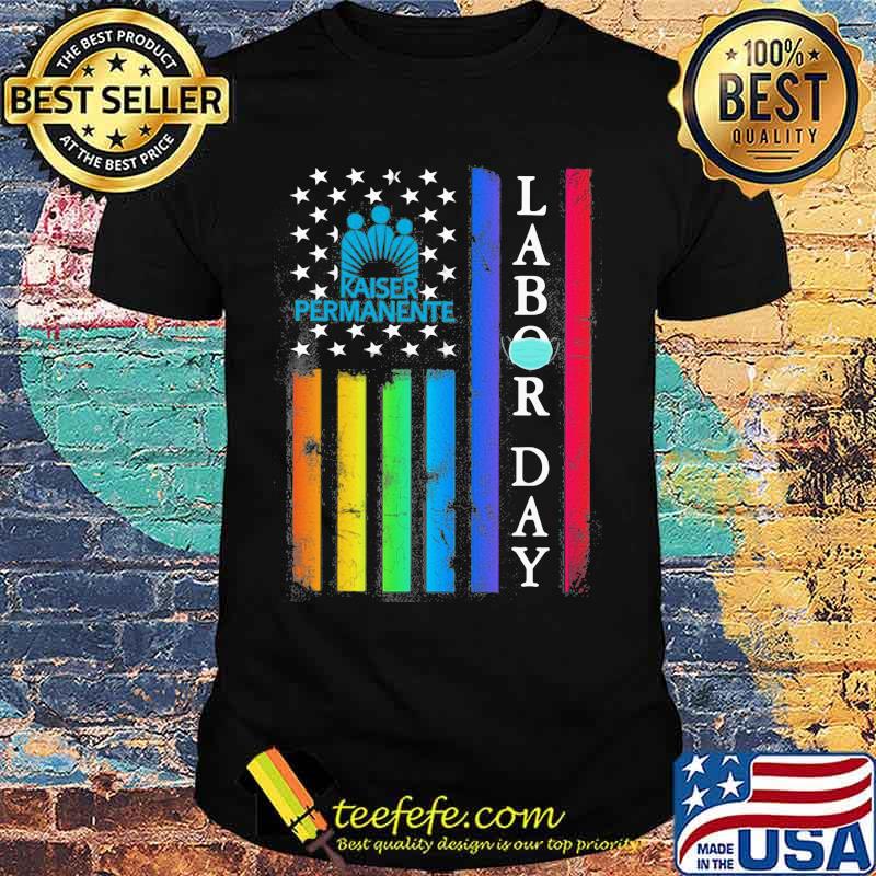 Lgbt kaiser permanente labor day american flag independence day shirt