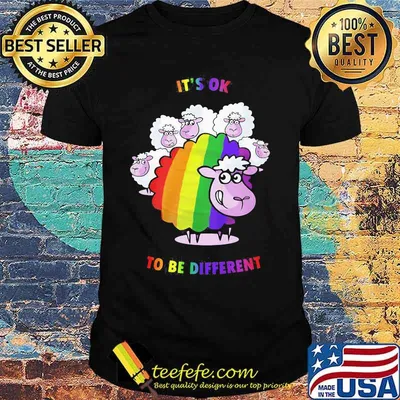 LGBT Lamb It's ok to be different shirt
