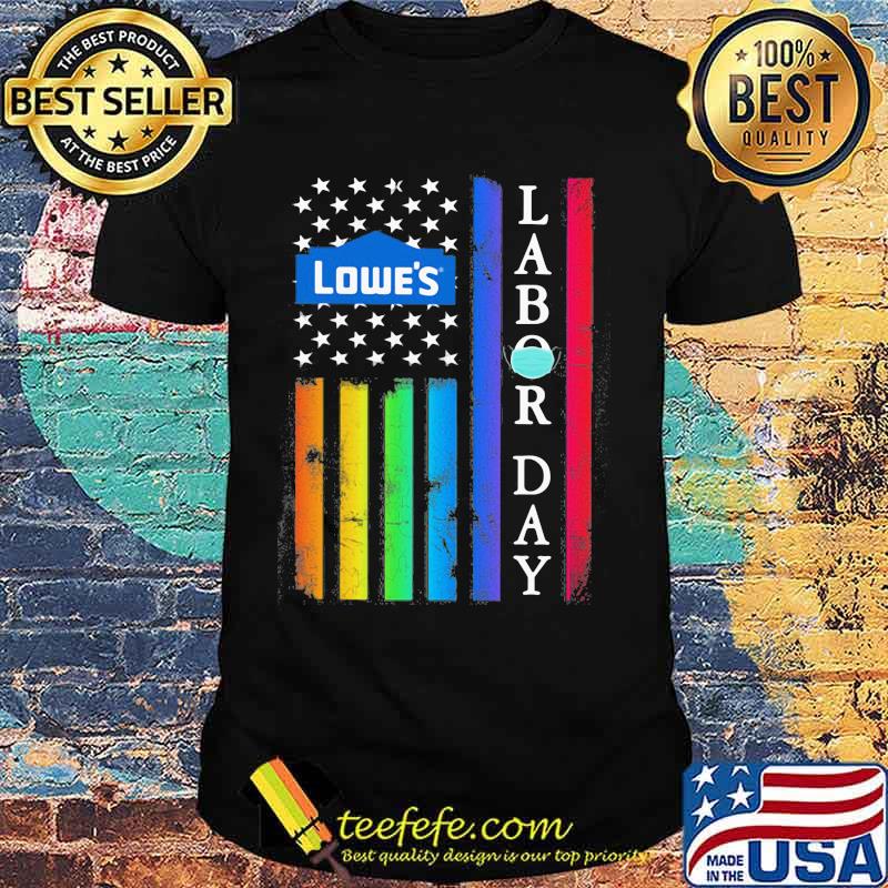 Lgbt lowe's labor day american flag independence day shirt