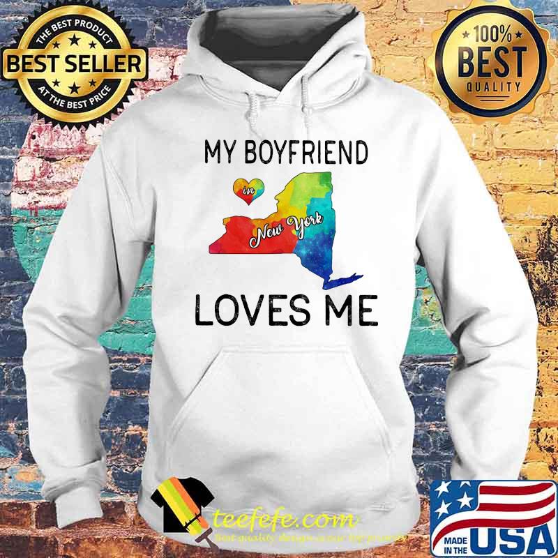 Lgbt my boyfriend in new york loves me s Hoodie Lgbt my boyfriend in new york loves me s Hoodie