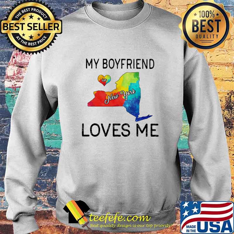 Lgbt my boyfriend in new york loves me s Sweater Lgbt my boyfriend in new york loves me s Sweater
