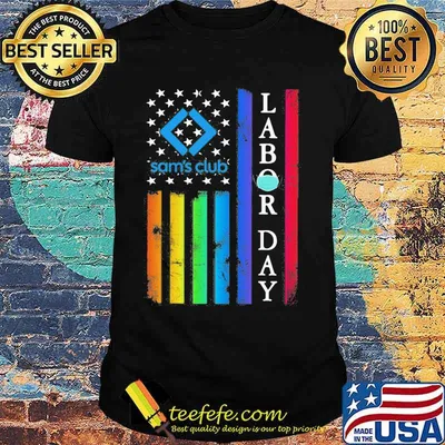 Lgbt sam's club labor day american flag independence day shirt