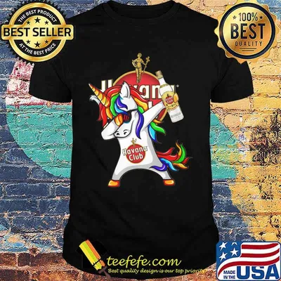 Lgbt unicorn havana club wine shirt