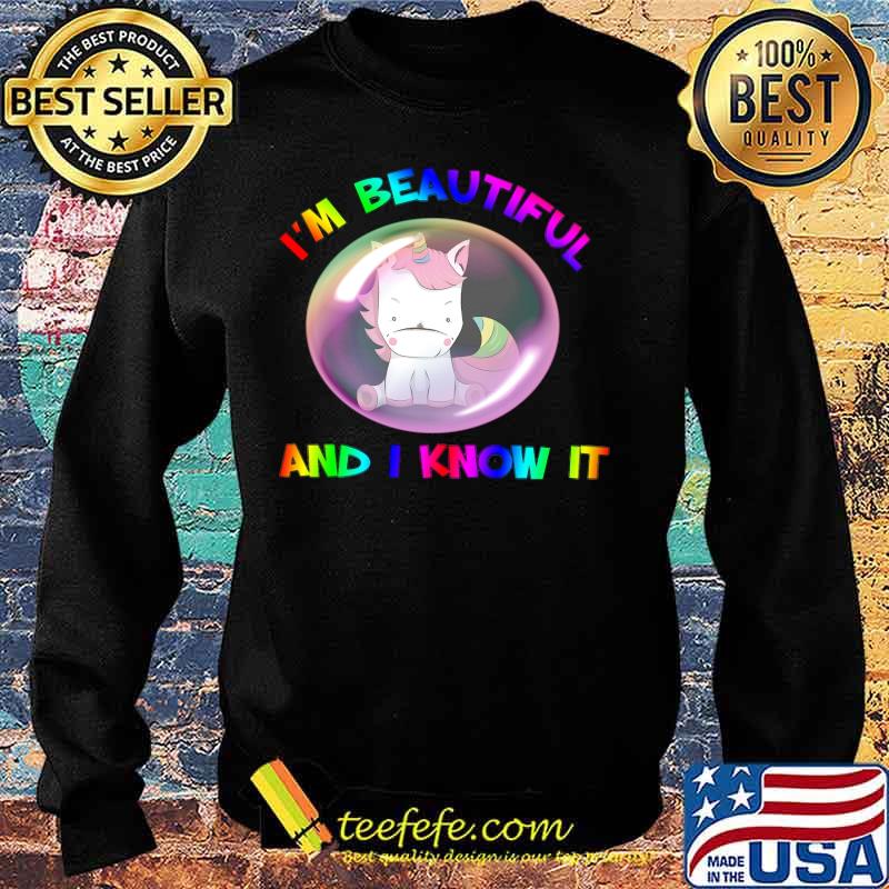 Lgbt unicorn i'm beautiful and i know it s Sweater Lgbt unicorn i'm beautiful and i know it s Sweater