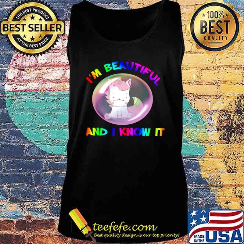 Lgbt unicorn i'm beautiful and i know it s Tank top Lgbt unicorn i'm beautiful and i know it s Tank top
