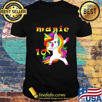LGBT Unicorn Magic 10th Birthday shirt
