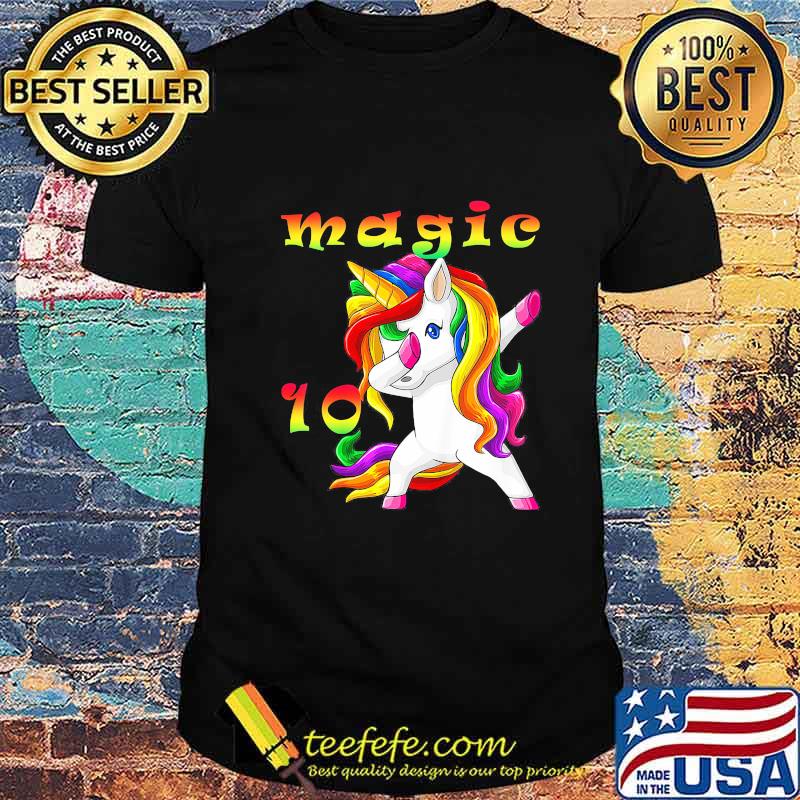 LGBT Unicorn Magic 10th Birthday shirt