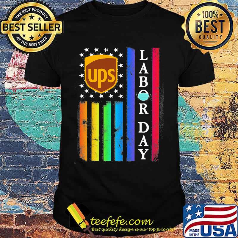 Lgbt ups labor day american flag independence day shirt
