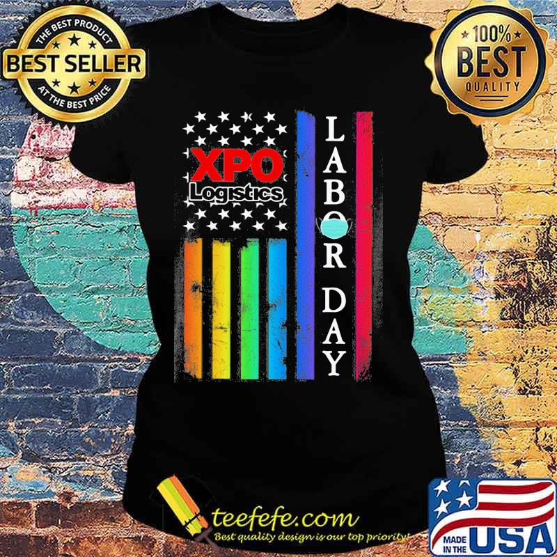 Lgbt xpo logistics labor day american flag independence day s Ladies tee Lgbt xpo logistics labor day american flag independence day s Ladies tee