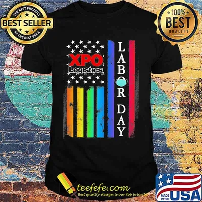 Lgbt xpo logistics labor day american flag independence day shirt
