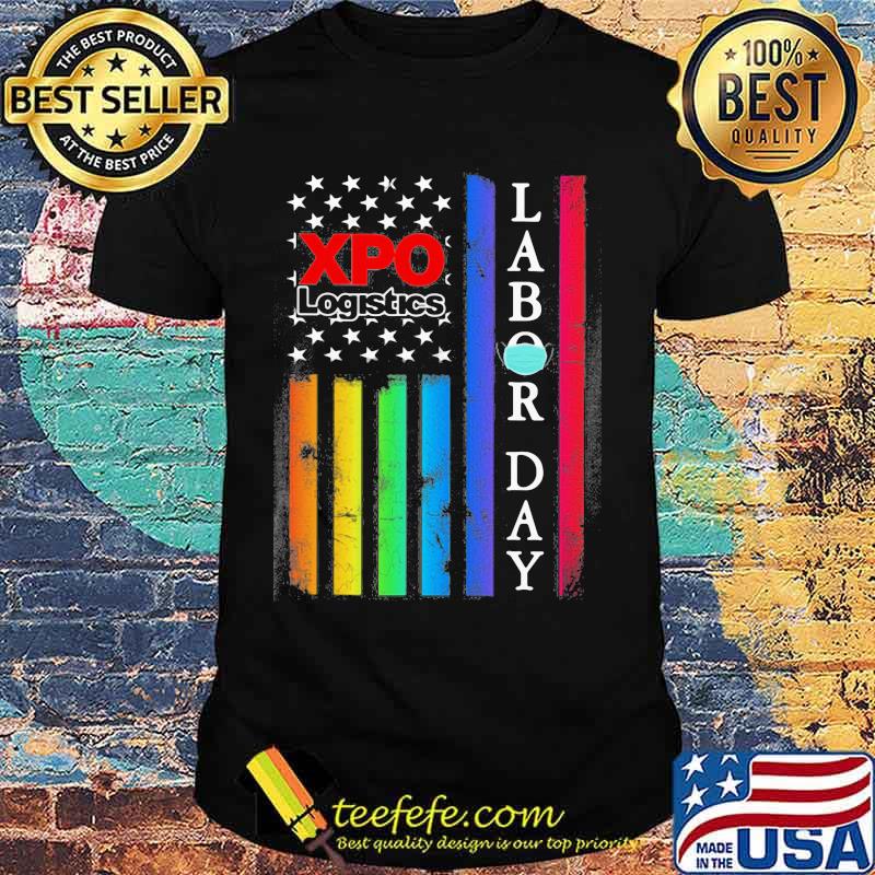Lgbt xpo logistics labor day american flag independence day shirt
