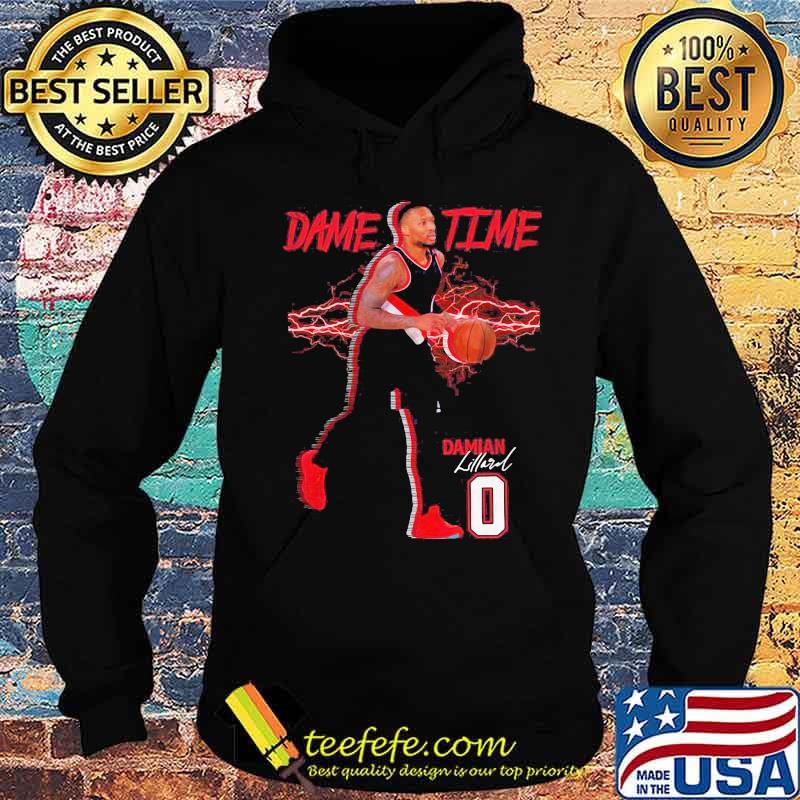 Lillard No. 0 Portland Basketball Dame Time s Hoodie Lillard No. 0 Portland Basketball Dame Time s Hoodie