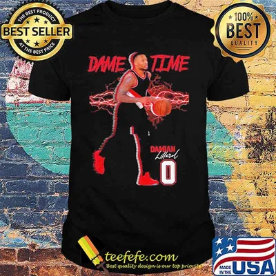 Lillard No. 0 Portland Basketball Dame Time shirt