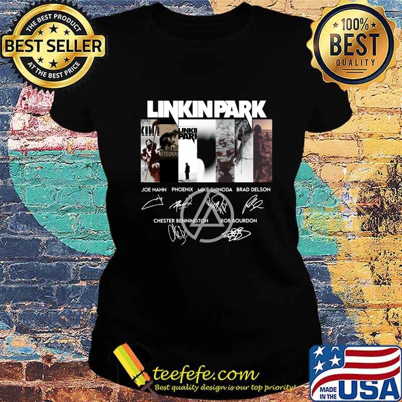 Linkin park band members signatures s Ladies tee Linkin park band members signatures s Ladies tee