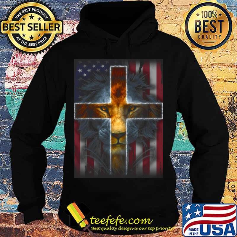 Lion king jesus american flag independence day s Hoodie Lion king jesus american flag independence day s Hoodie