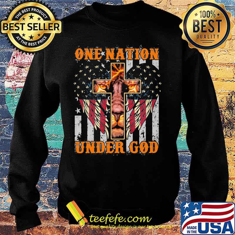 Lion king one nation under god american flag independence day s Sweater Lion king one nation under god american flag independence day s Sweater