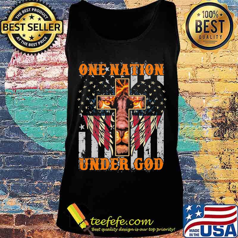 Lion king one nation under god american flag independence day s Tank top Lion king one nation under god american flag independence day s Tank top