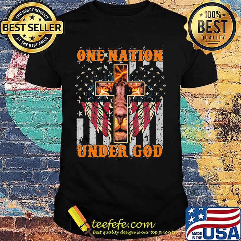 Lion king one nation under god american flag independence day shirt Lion king one nation under god american flag independence day shirt