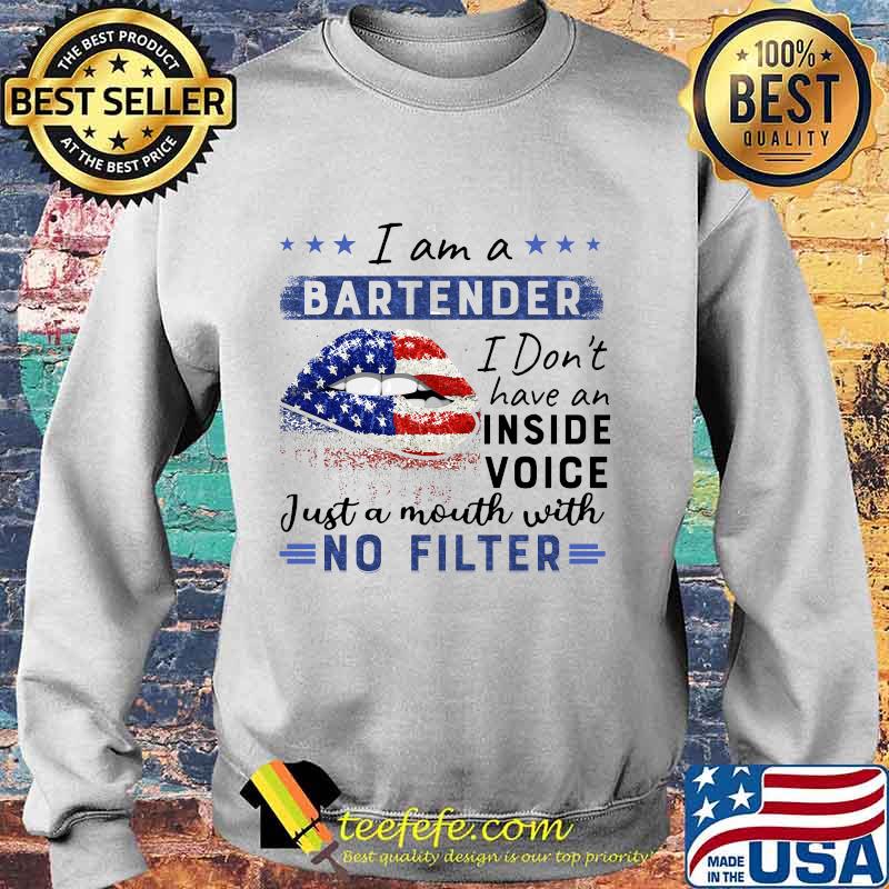 Lips i am a bartender i don't have an inside voice just a mouth with no filter stars s Sweater Lips i am a bartender i don't have an inside voice just a mouth with no filter stars s Sweater