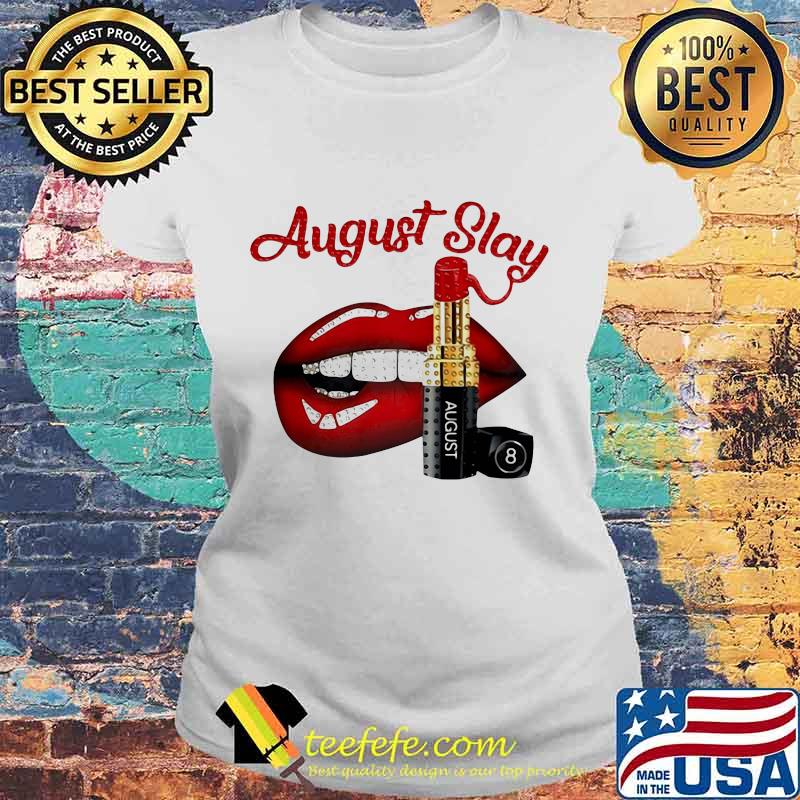 Lips lipstick august slay s Laides tee Lips lipstick august slay s Laides tee