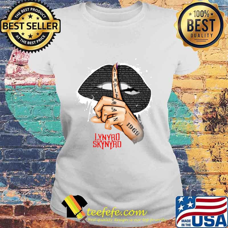 Lips lynyrd skynyrd 1969 s Laides tee Lips lynyrd skynyrd 1969 s Laides tee