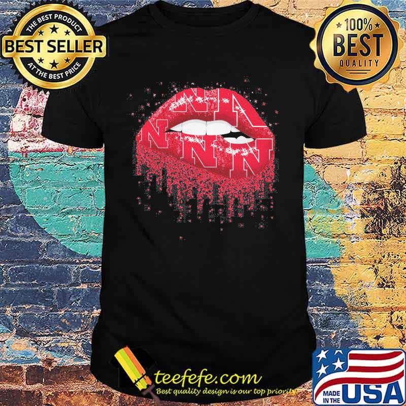 Lips nebraska cornhuskers logo shirt Lips nebraska cornhuskers logo shirt