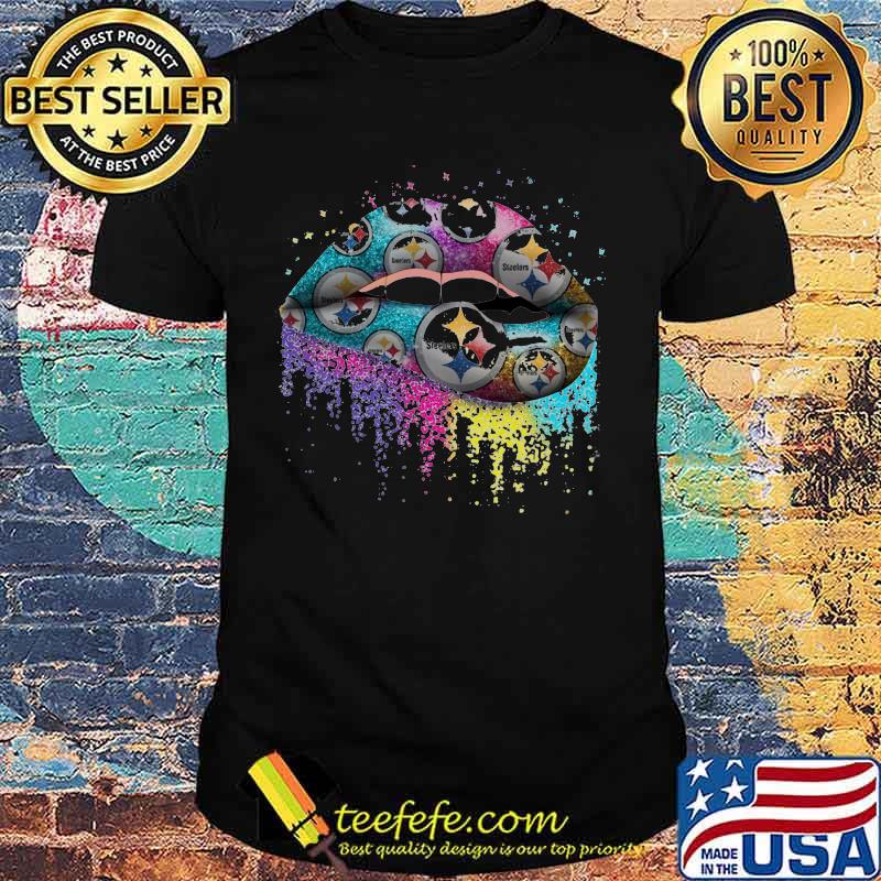 Lips pittsburgh steelers football logo shirt Lips pittsburgh steelers football logo shirt