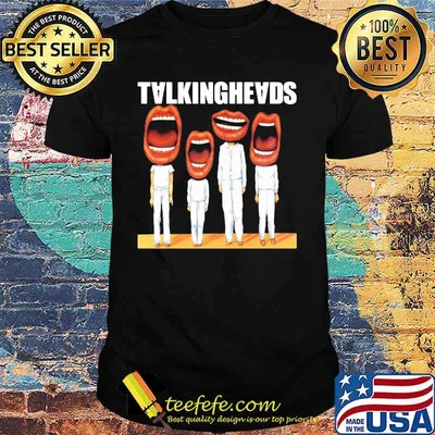Lips talking heads band members shirt