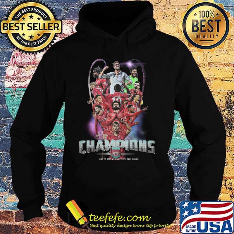 Liverpool fc champions june 1st 2019 wanda metropolitano madrid s Hoodie Liverpool fc champions june 1st 2019 wanda metropolitano madrid s Hoodie