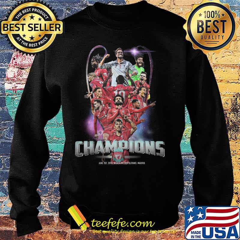 Liverpool fc champions june 1st 2019 wanda metropolitano madrid s Sweater Liverpool fc champions june 1st 2019 wanda metropolitano madrid s Sweater