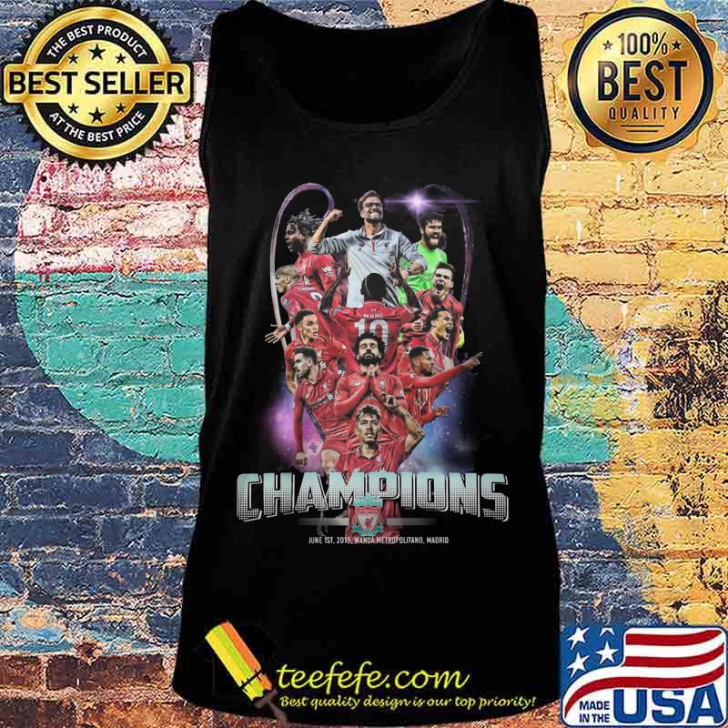 Liverpool fc champions june 1st 2019 wanda metropolitano madrid s Tank top Liverpool fc champions june 1st 2019 wanda metropolitano madrid s Tank top