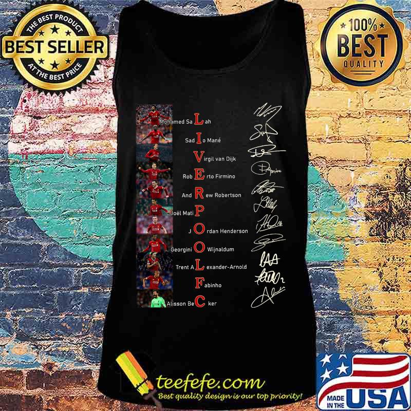Liverpool football club players signatures s Tank top Liverpool football club players signatures s Tank top