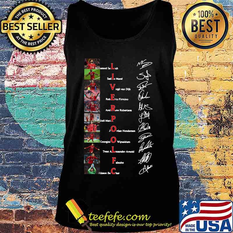 Liverpool football club players signatures s Tank top Liverpool football club players signatures s Tank top