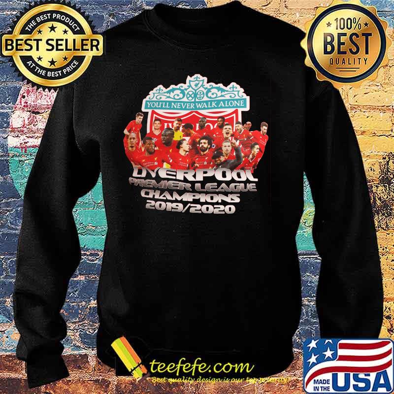 Liverpool football club you'll never walk alone premier league champions 2019 2020 s Sweater Liverpool football club you'll never walk alone premier league champions 2019 2020 s Sweater