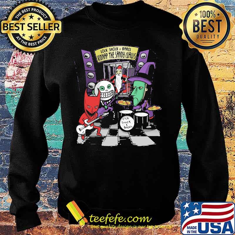 Lock shock barrel kidnap the sandy claws nightmare band s Sweater Lock shock barrel kidnap the sandy claws nightmare band s Sweater