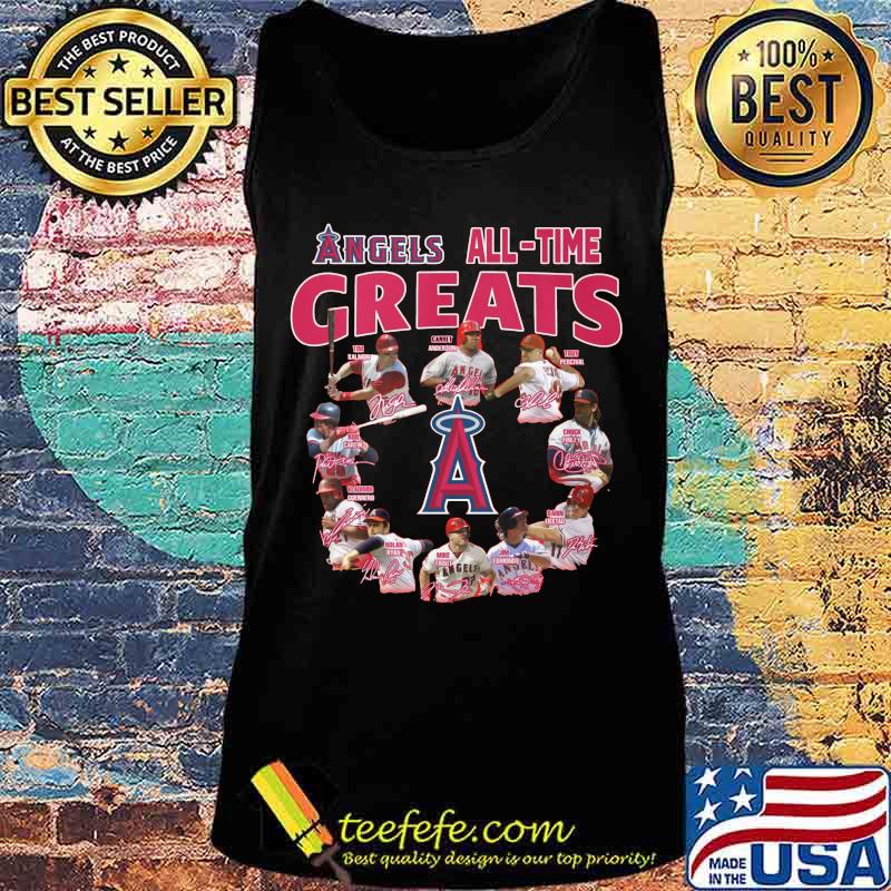 Los angeles angels all time greats signatures s Tank top Los angeles angels all time greats signatures s Tank top