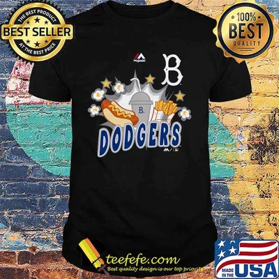Los angeles dodgers hot dog shirt