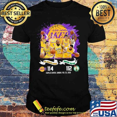 Los angeles lakers boston celtics basketball staples center sunday 2020 shirt