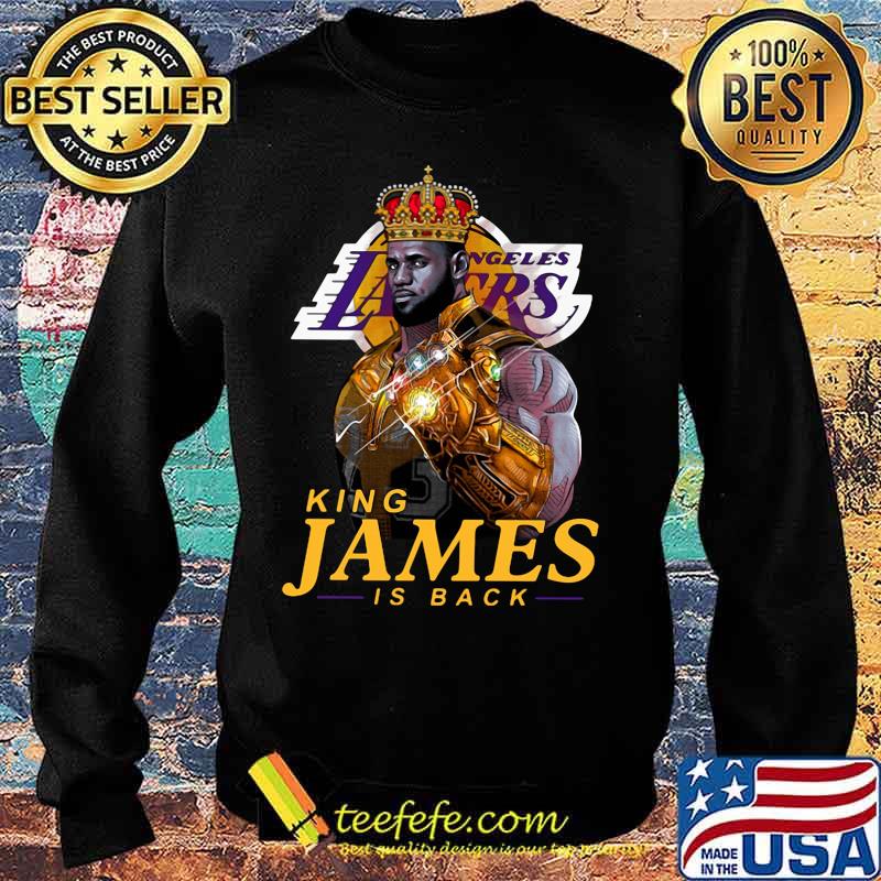 Los angeles lakers king james is back s Sweater Los angeles lakers king james is back s Sweater